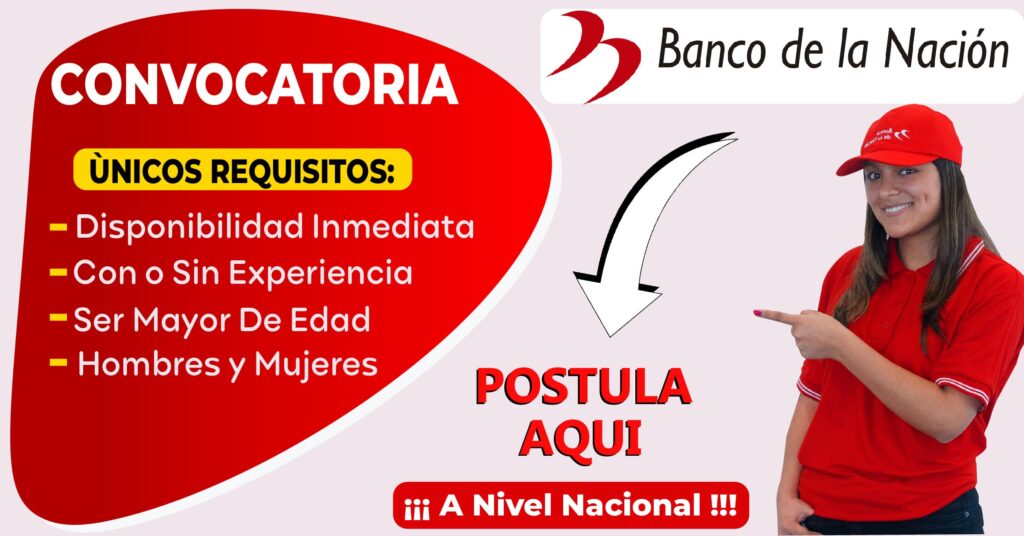 Convocatoria Banco de la Nación 2026