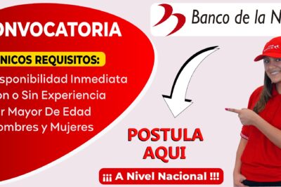 Convocatoria Banco de la Nación 2026