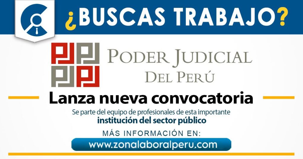 Convocatoria Poder Judicial 2026
