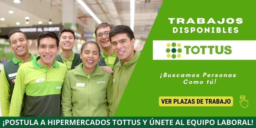 Convocatoria Tottus 2026