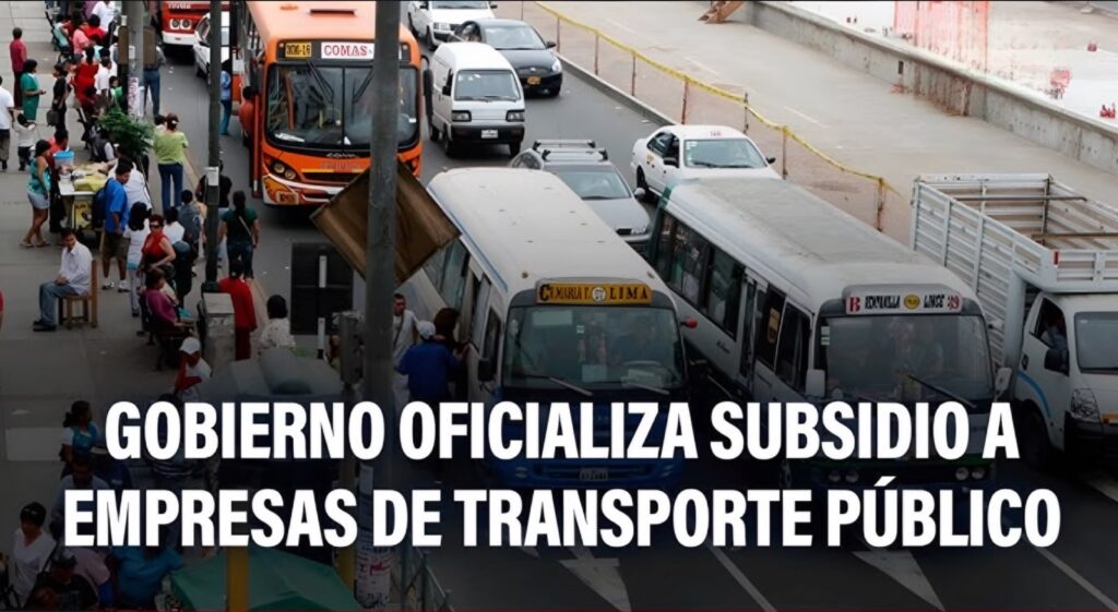 Subsidio de combustible para transportistas en Perú 2026