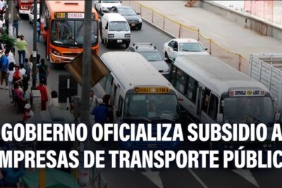 Subsidio de combustible para transportistas en Perú 2026