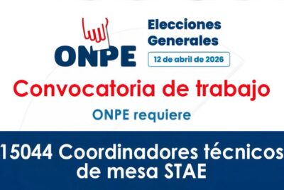 Convocatoria ONPE 2026